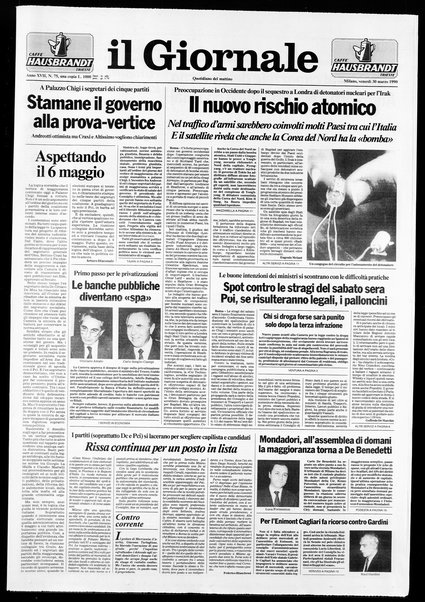 Il giornale : quotidiano del mattino